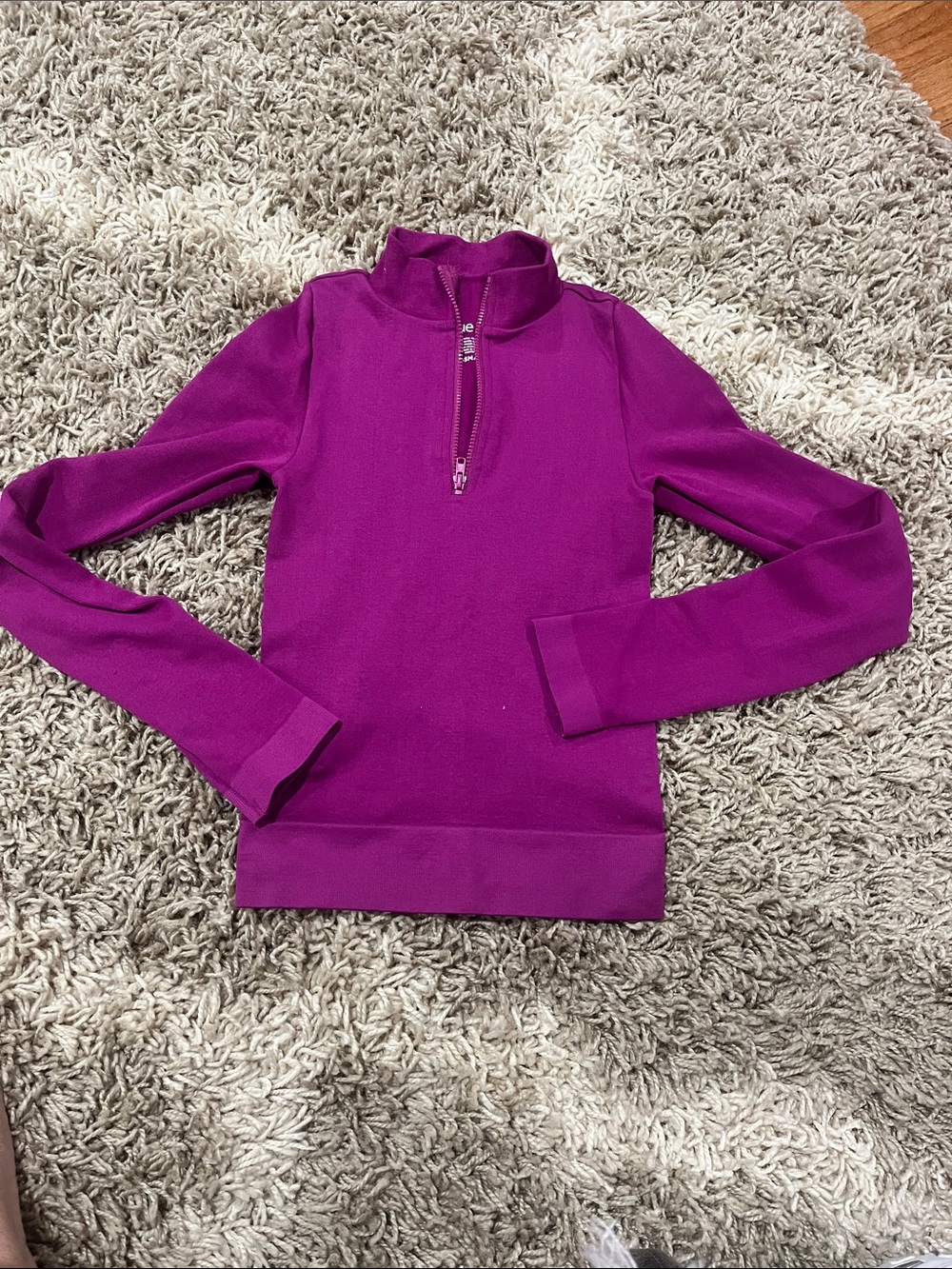 Rue21 Girls' Magenta Quarter-Zip Sweatshirt